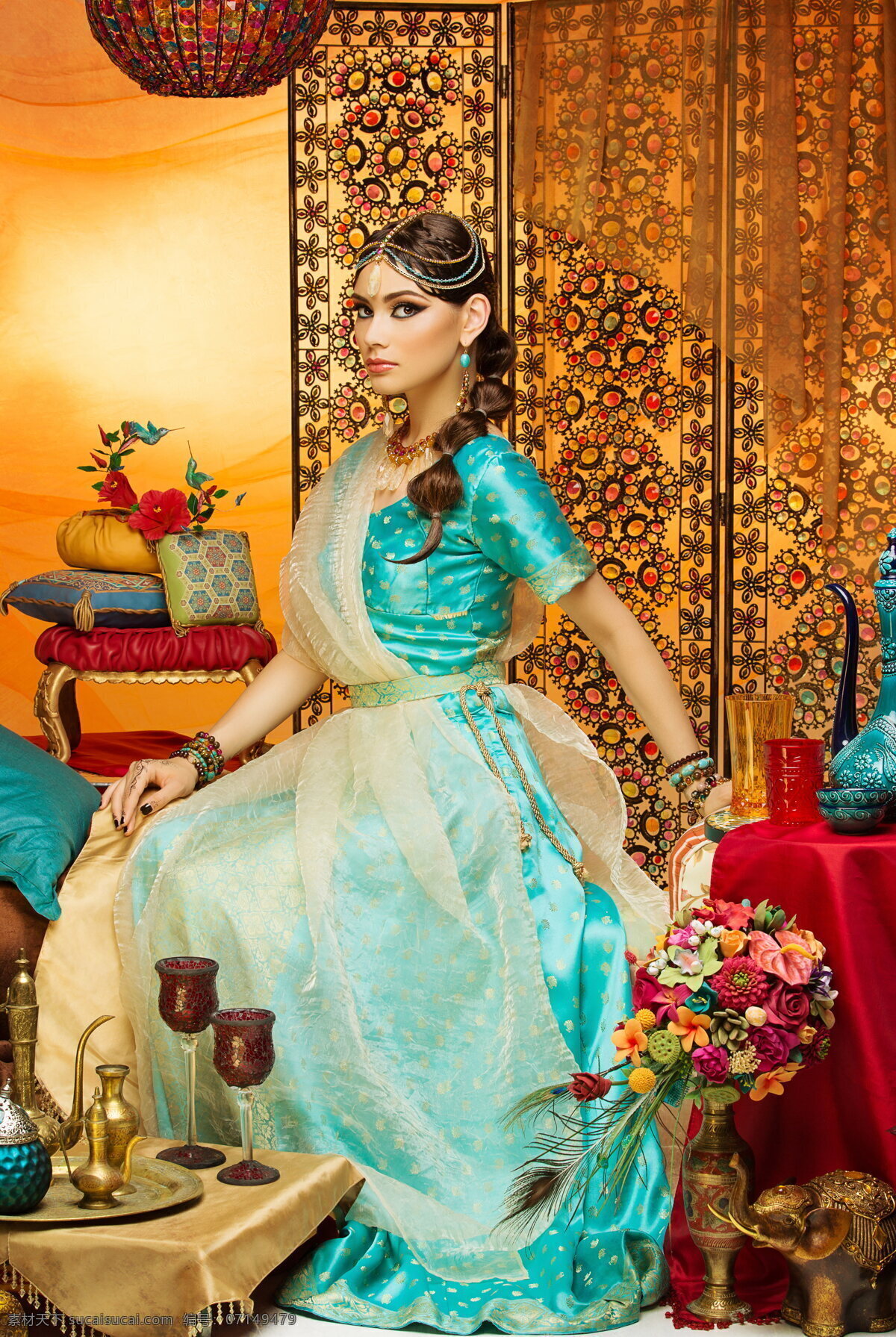 美丽 印度 美女 高清 写真 印度装 美女写真 异国风情