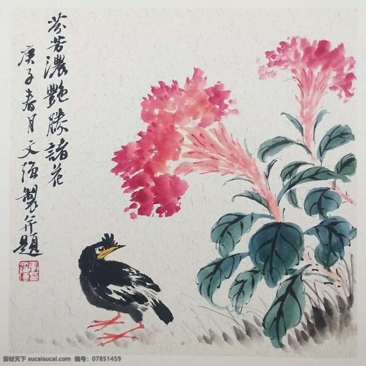 中国 传统 水墨画 花 鸟 文化艺术 绘画书法