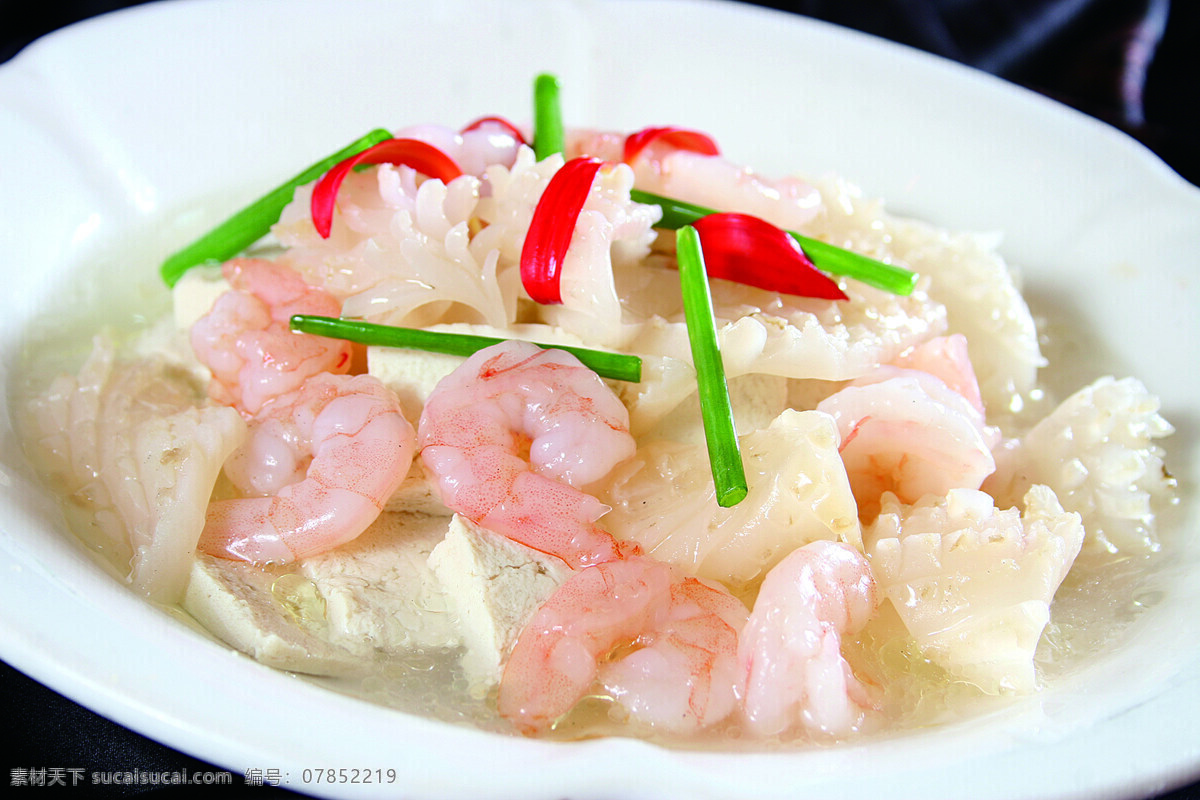 三鲜冻豆腐 三鲜豆腐 冻豆腐 豆腐 三鲜豆花 传统美食 餐饮美食