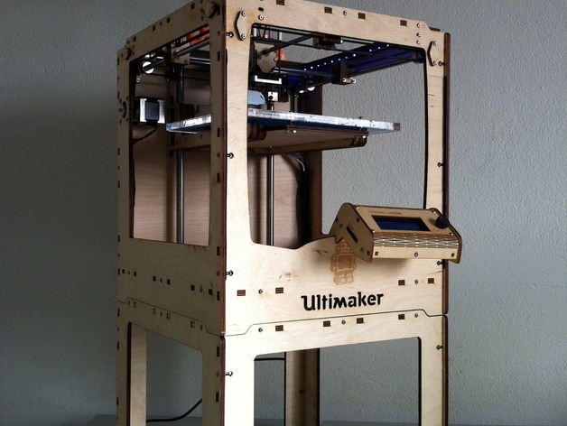 ultimaker 间隔 3d打印模型 3d 打印 模型 三维 适配器 盒 箱 部分 工具 打印机 升级 有用 stl 灰色