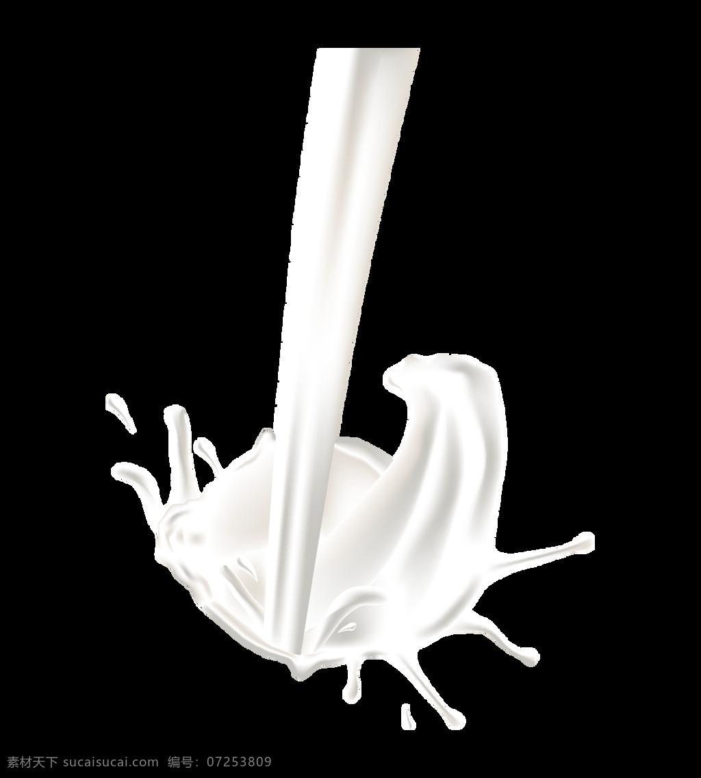 手绘 丝 滑 牛奶 元素 丝滑 白色牛奶 营养 倒流 免抠