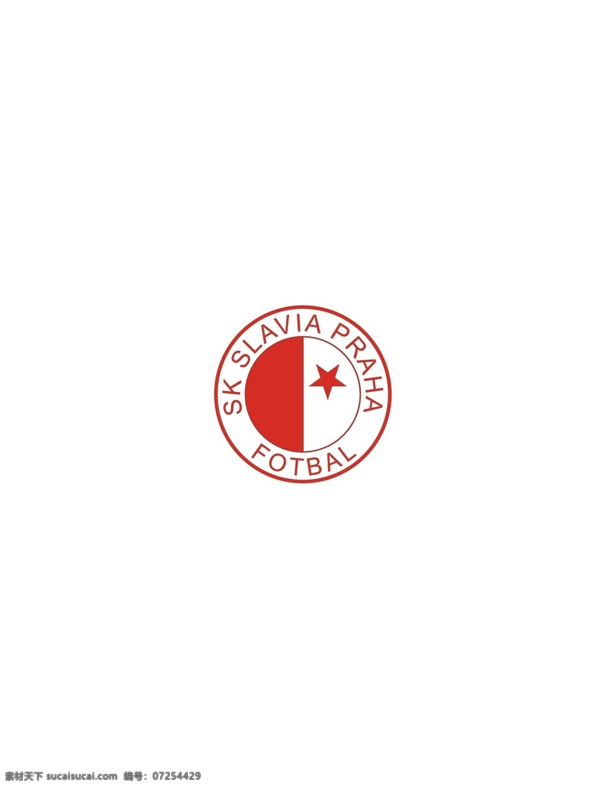 slavia logo 设计欣赏 职业 足球队 标志 标志设计 欣赏 矢量下载 网页矢量 商业矢量 logo大全 红色