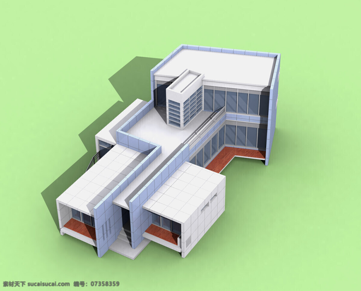 别墅 效果图 豪宅 环境设计 建筑设计 现代 住宅 独栋 当代 装饰素材