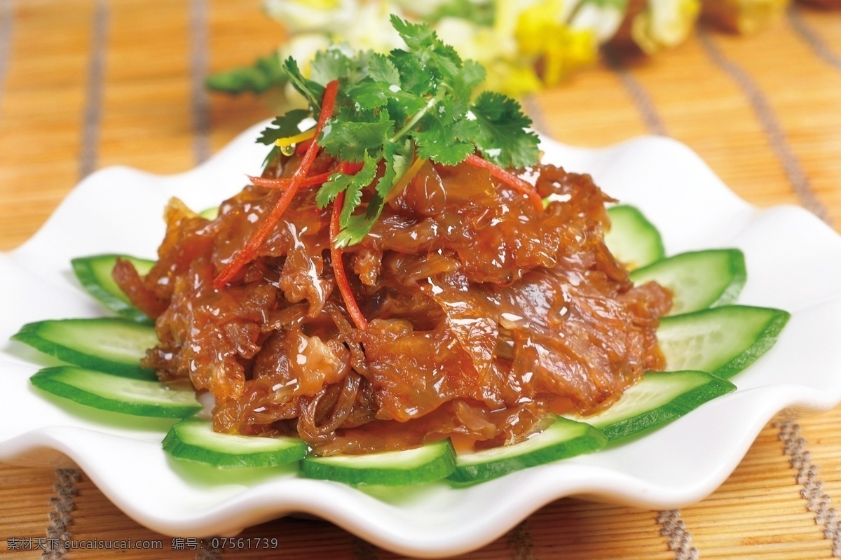 老醋蜇头 餐饮 摄影图 餐饮美食 传统美食