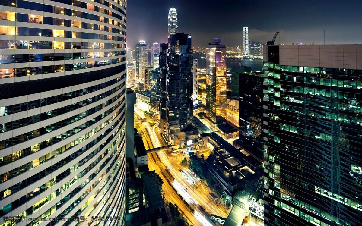 璀璨 香港 夜景