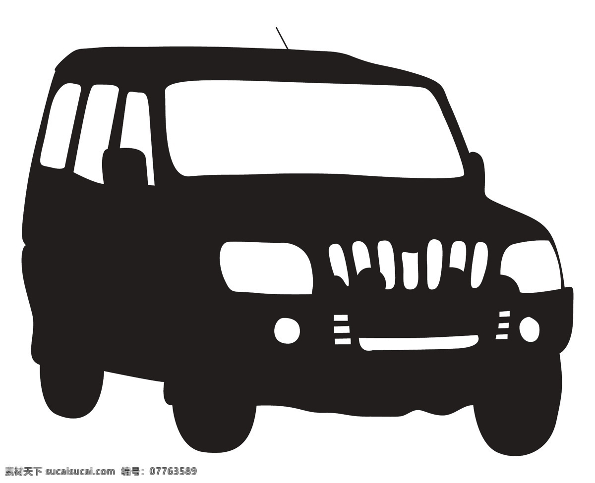 suv 车 形状 白色