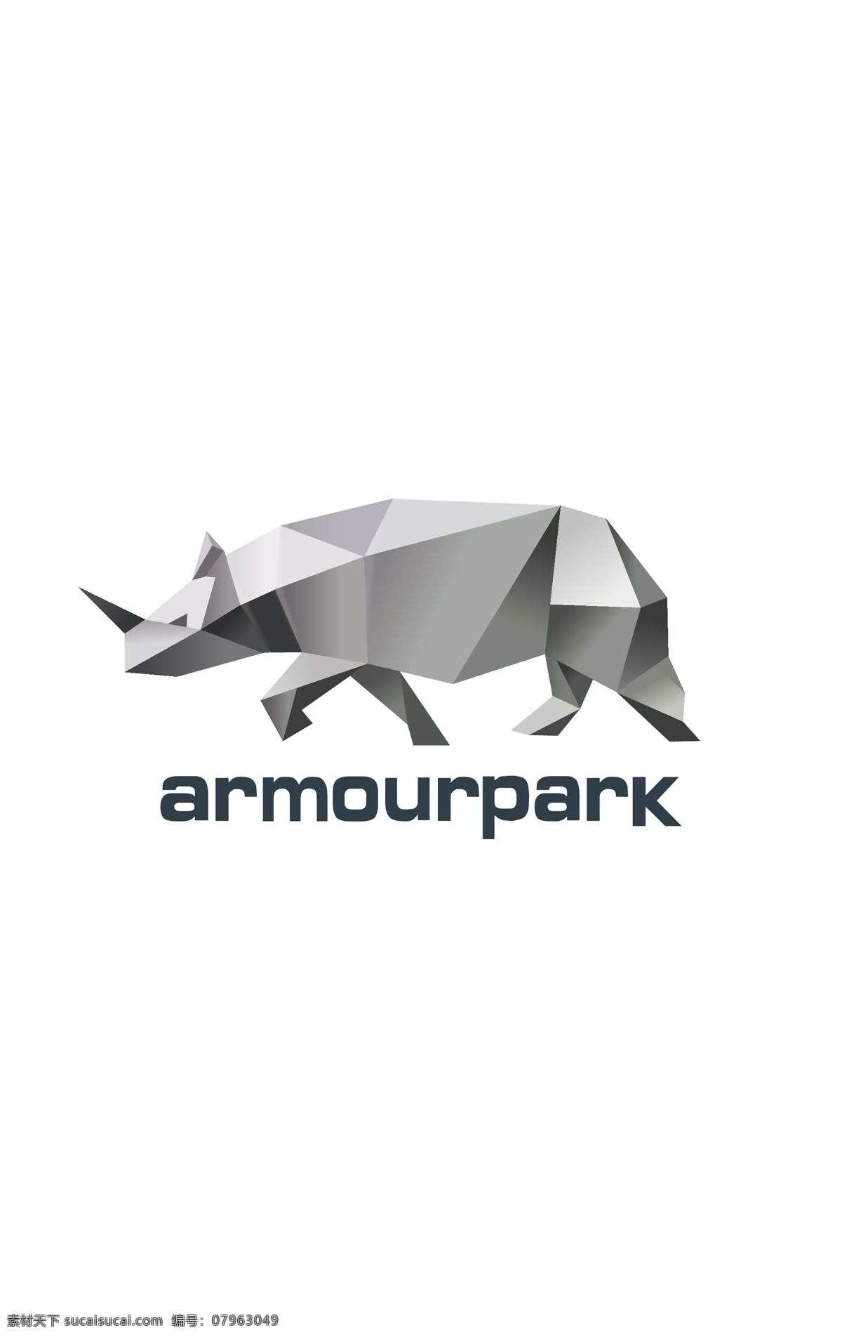 armourpark 立体牛 牛logo 矢量牛 立体矢量牛 logo设计