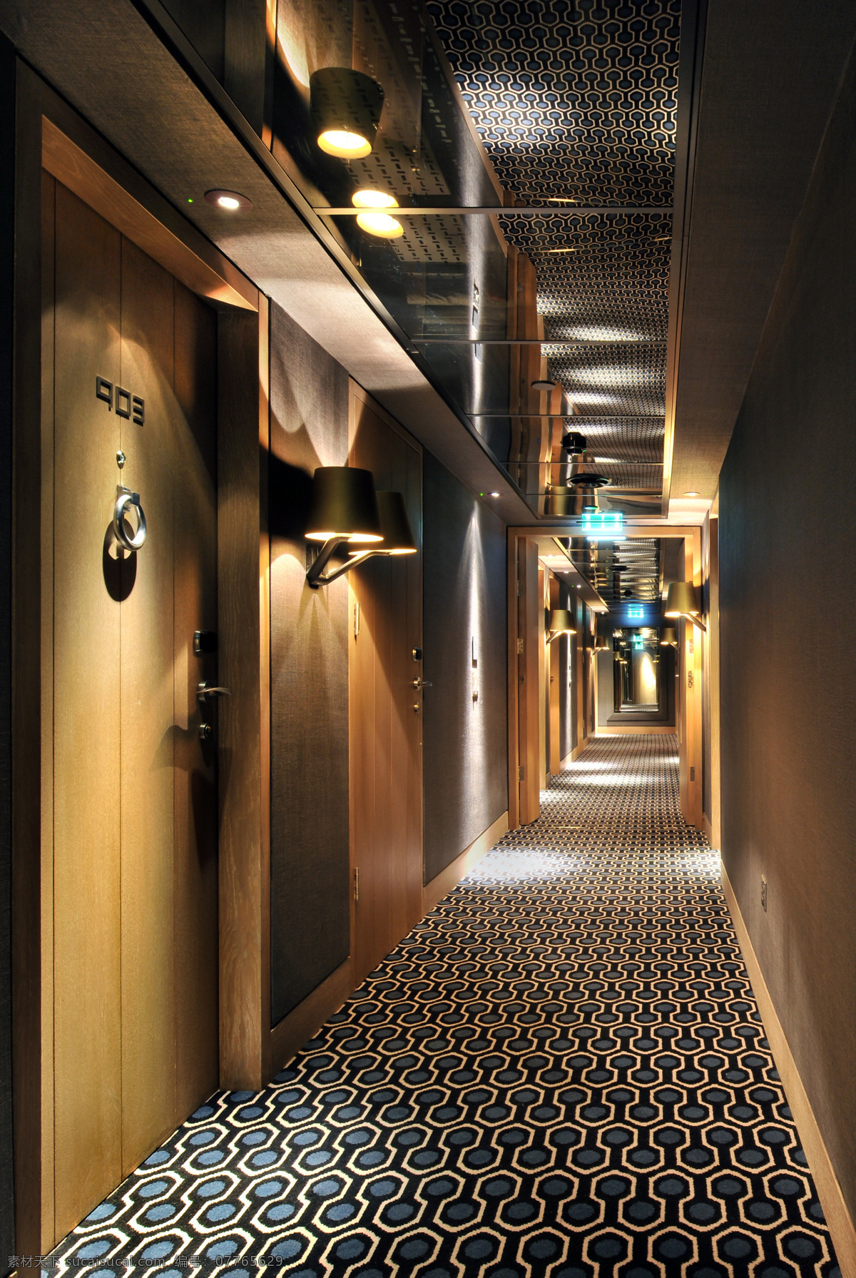 经典 大气 欧式 酒店 房间 走廊 装修 效果图 时尚