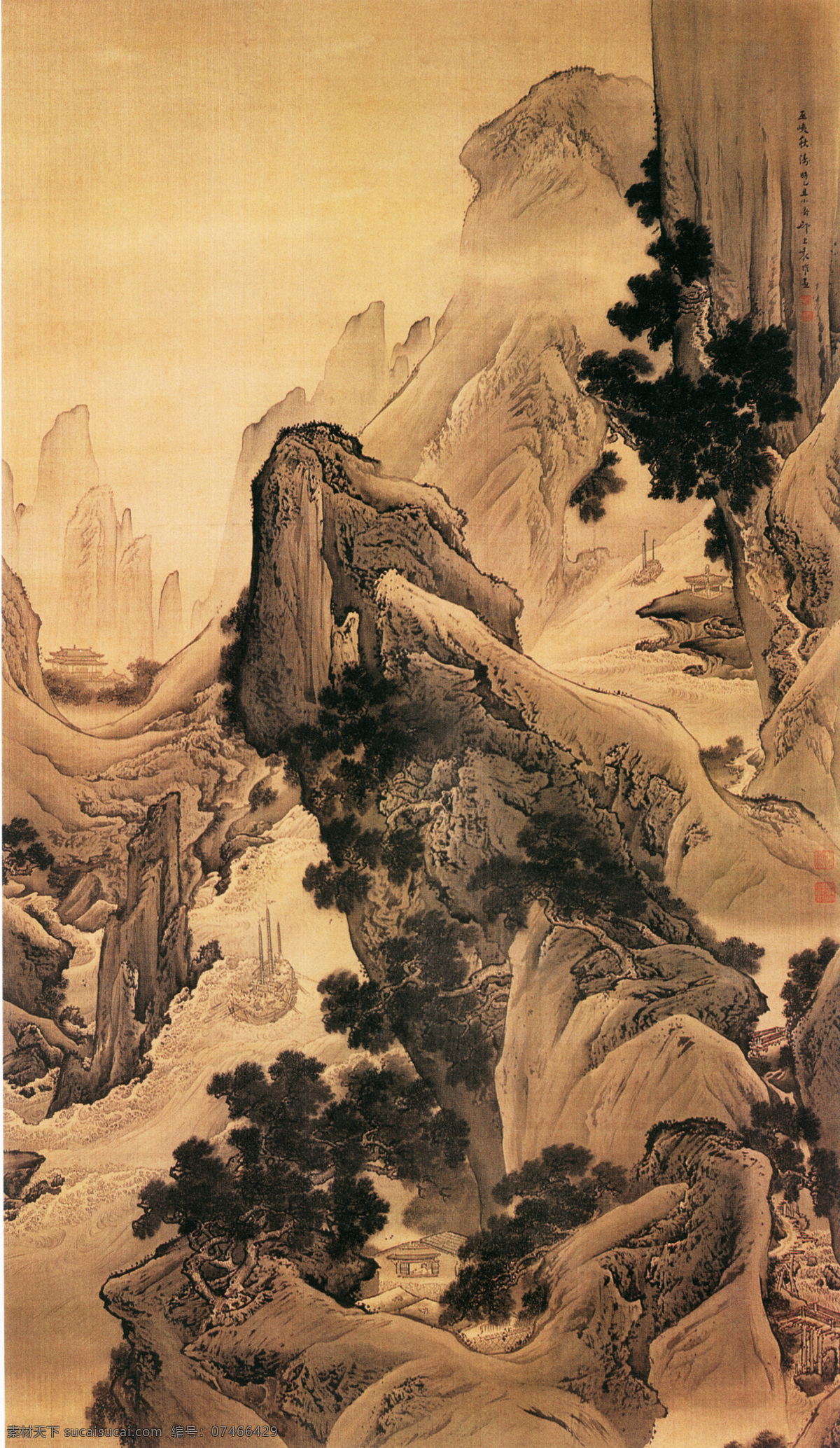 山水 名画 挂图 国画风景写意 山水画 水墨风景画 水墨画 绘画艺术 装饰画 中堂画 书画文字 文化艺术