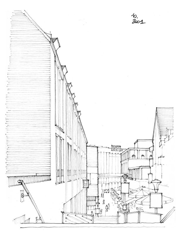 欧式现代建筑 建筑 平面图 手绘图 图纸 城堡 建筑施工图 建筑平面图 欧式建筑 建筑效果图 现代建筑