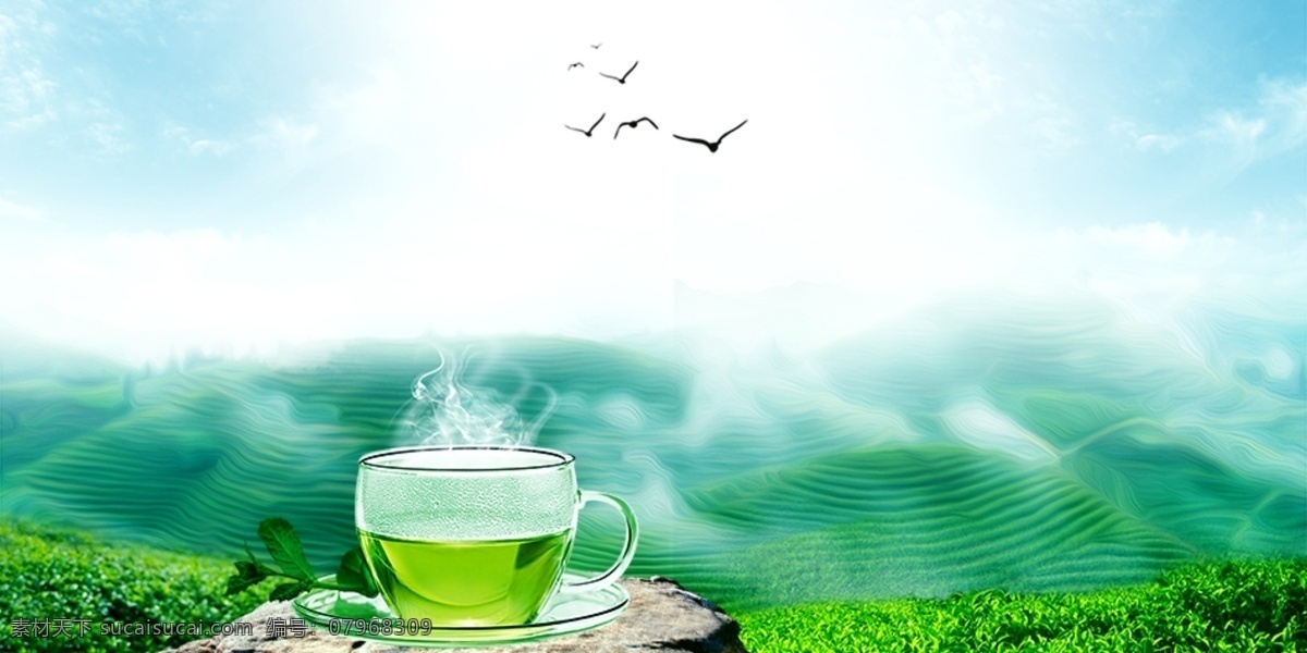 茶 海报 绿茶 背景 茶海报 绿茶海报 茶海报背景