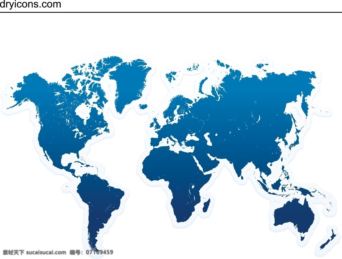 地球 地图 插图 蓝色 矢量 矢量图