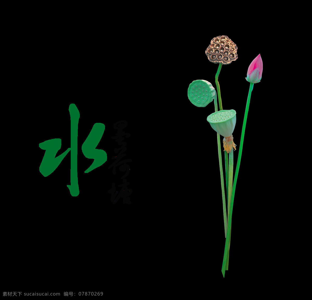 水墨 荷塘 艺术 字 中国 风 古典 广告 字体 水墨荷塘 中国风 古风 艺术字 海报