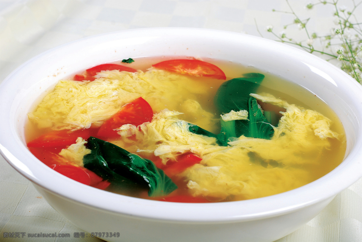 西红柿鸡蛋汤 美食 传统美食 餐饮美食 高清菜谱用图