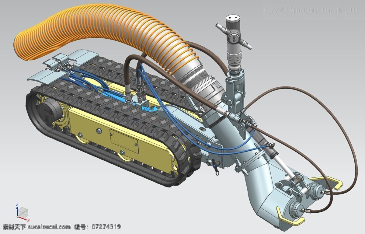 工业清洗 机器人 工业设计 机械设计 3d模型素材 建筑模型