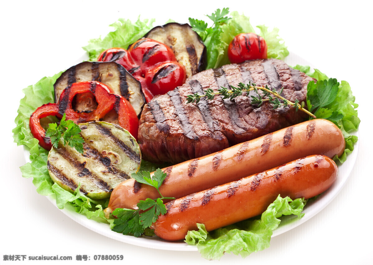 盘子 里 美食 香肠 瘦肉 蔬菜 青菜 食物 餐饮 餐饮背景 美食广告 外国美食 餐饮美食