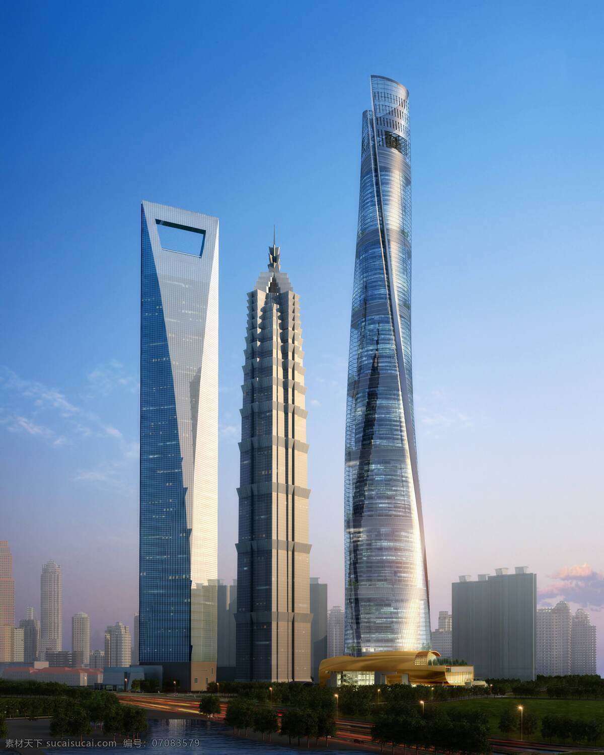 高清 上海 中心 东方明珠 建筑群 上海中心 大气 建筑园林 建筑摄影
