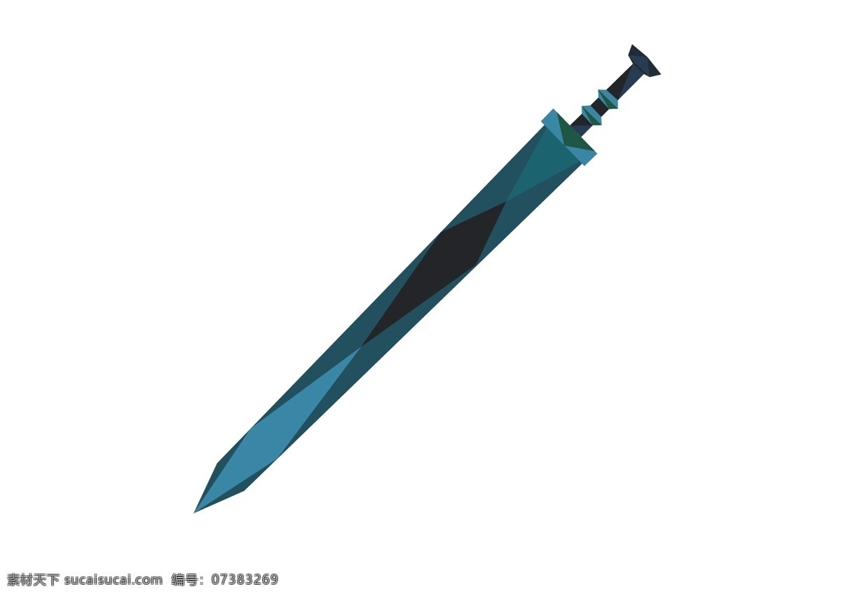 矢量刀剑 矢量 刀剑 黑色 蓝色 青铜剑 logo设计
