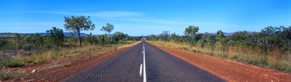 公路 马路 蓝天 全景风景 全景 自然风景 唯美 风景2 自然景观