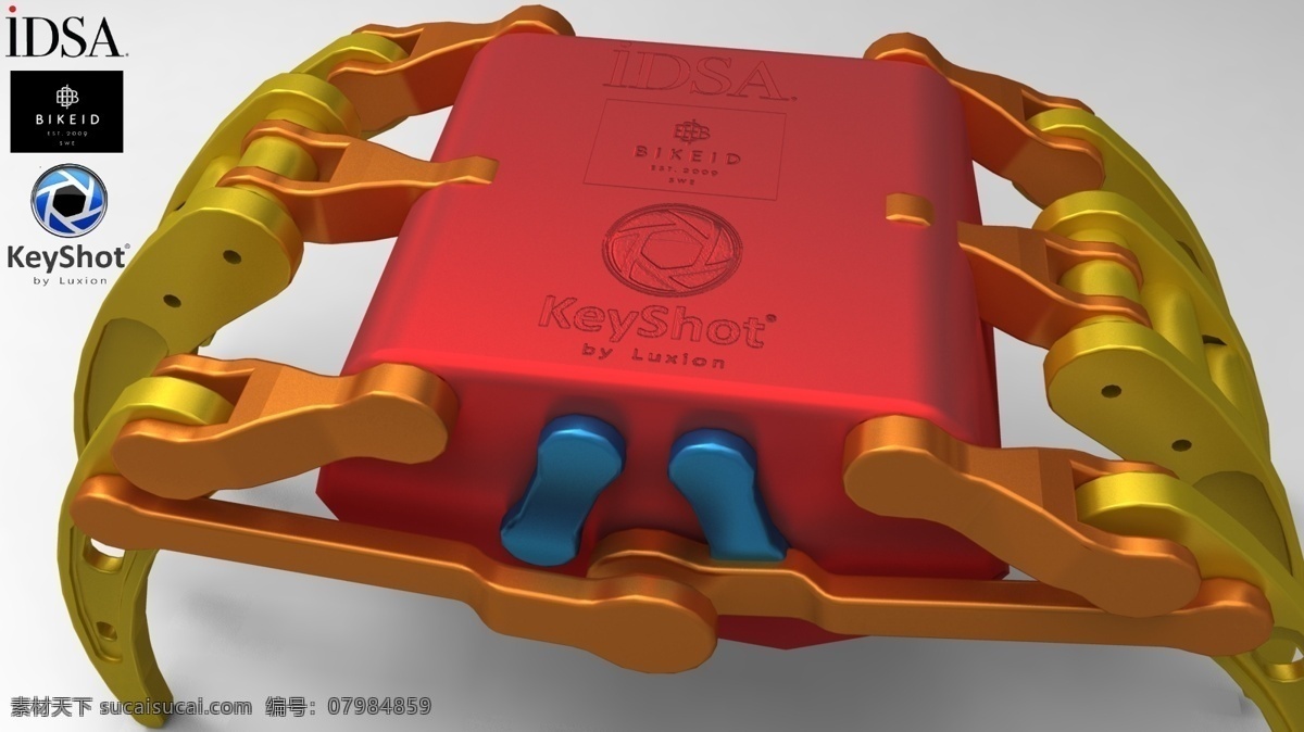 idsa 挑战 插件 玩具 蟹 凹凸贴图 3d模型素材 其他3d模型