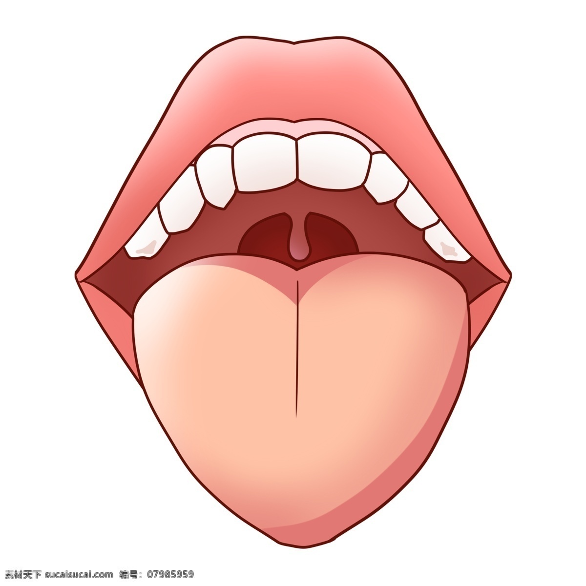 人体 嘴巴 舌头 器官 人体器官 人体插画 卡通舌头 嘴唇 嘴 牙齿 牙龈 嘴唇器官