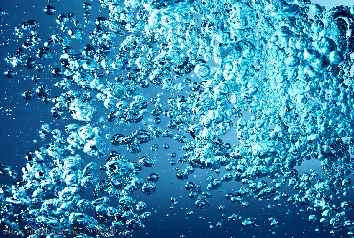 水中 水泡 蓝色 水 水波 水珠 背景 梦幻 水图片 生活百科