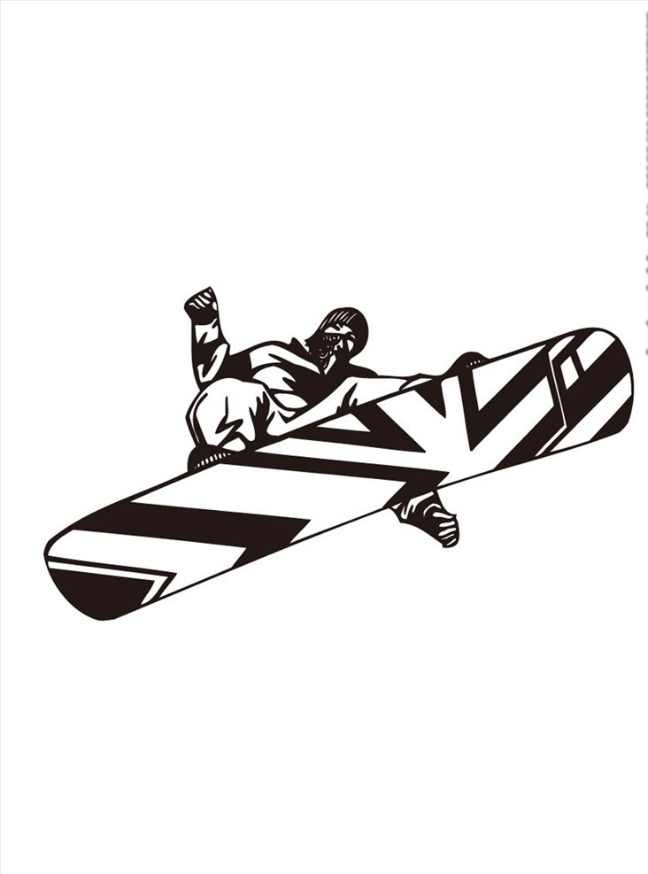 手绘滑板 滑板 滑板男孩 插画 装饰画 简笔画 线条 线描 简画 黑白画 卡通 手绘 简单手绘画 动漫动画