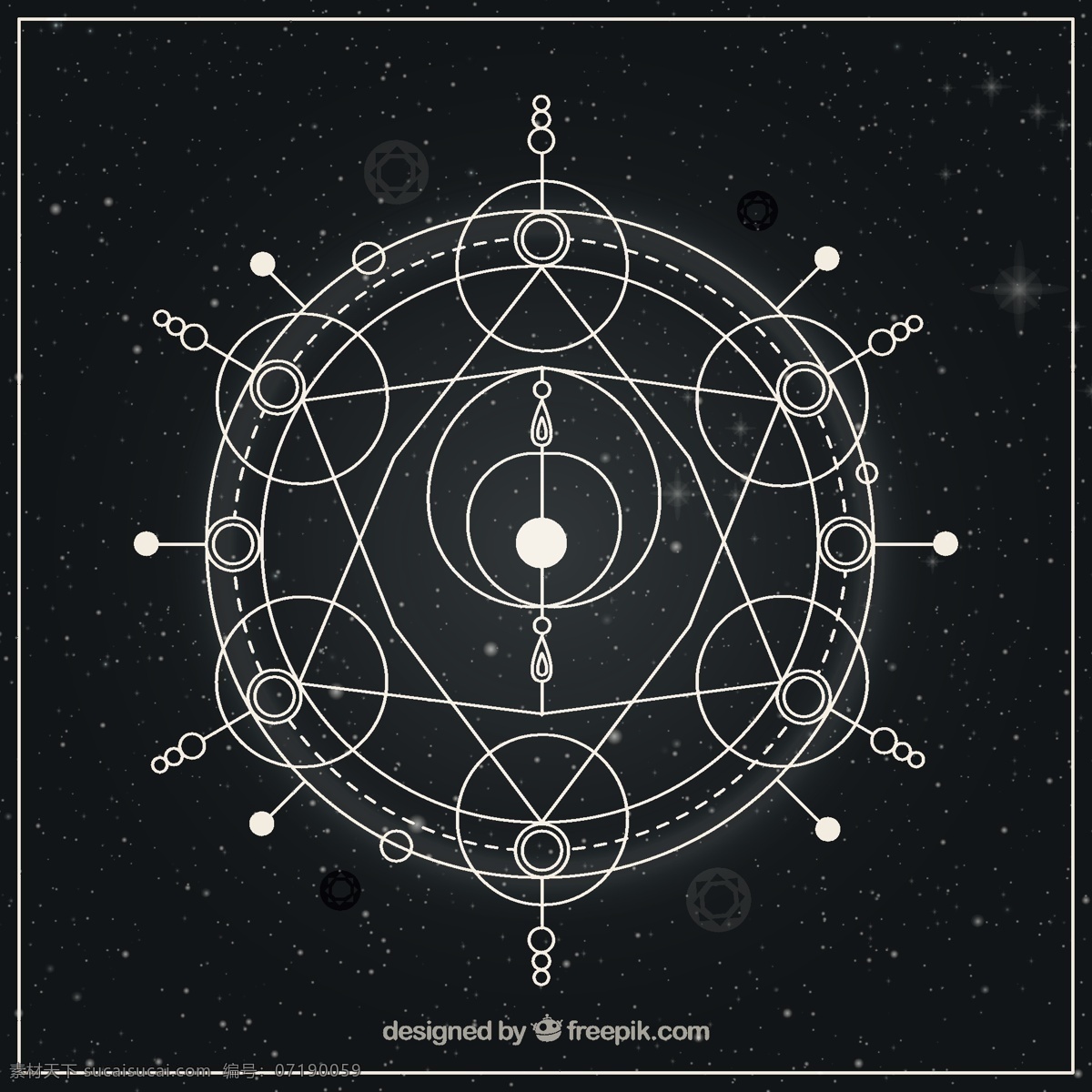占星术 抽象 符号 装饰 几何 线条 形状 化学 抽象线 未来 元素 几何造型 精神 装饰元素 星座 黑色