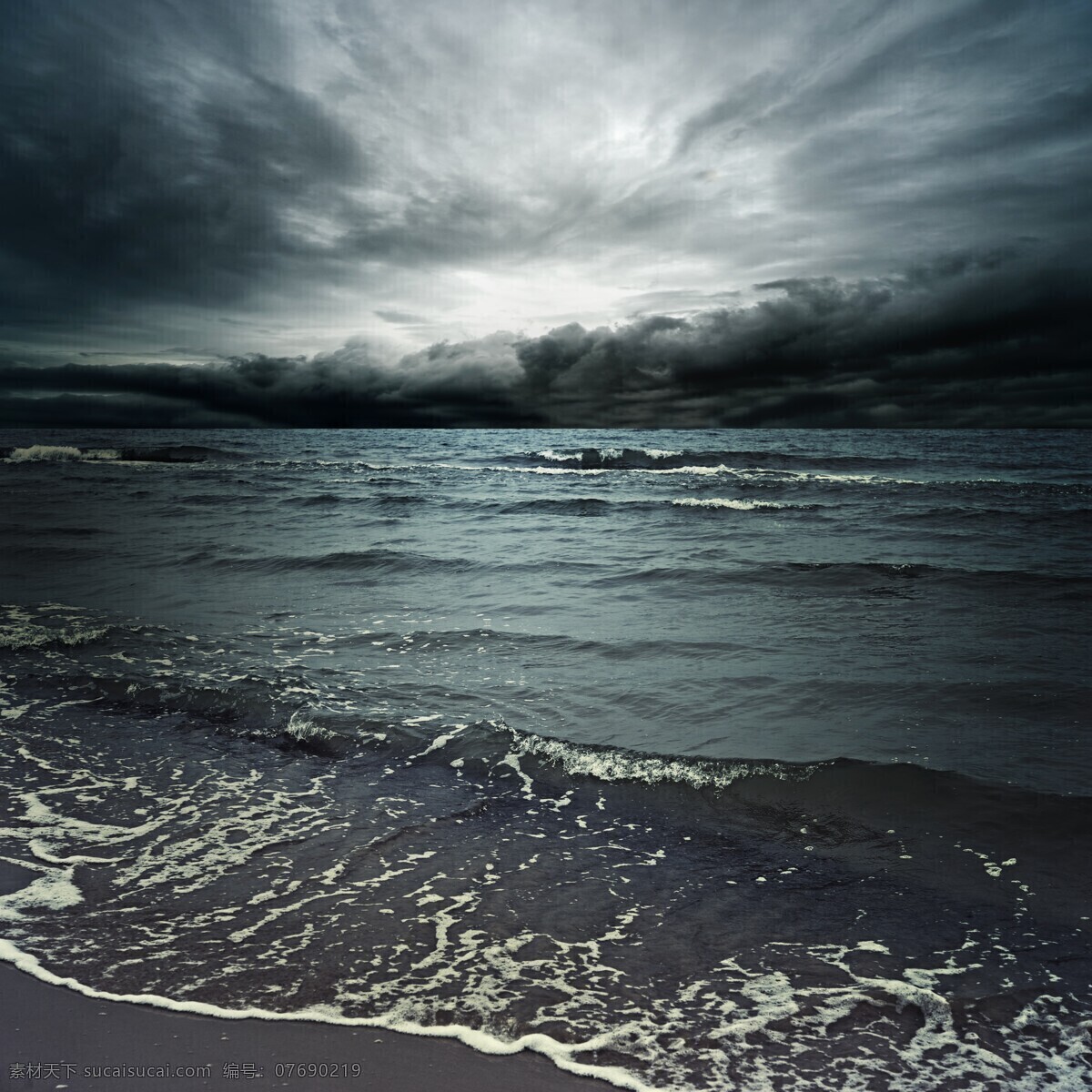 海面 上 暴风雨 大海 乌云 自然灾害 其他风光 自然景观 黑色