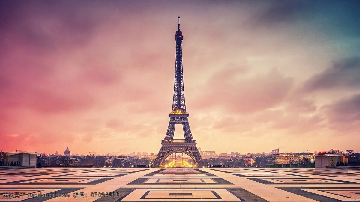 法国 巴黎埃菲尔铁塔 高清 埃菲尔铁塔 铁塔 著名建筑 巴黎