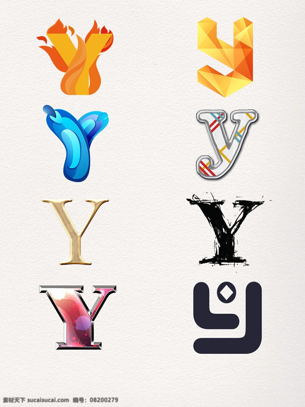 ylogo 装饰 图案 图标素材 logo y 创意 黄色 可爱 蓝色 英文字母 元素 字体