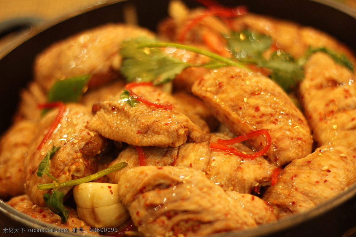 焖鸡翅 五汁鸡翅 香辣 焖锅鸡翅 麻辣 餐饮美食 西餐美食