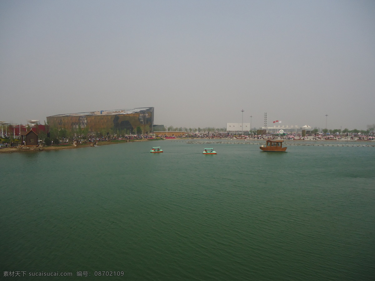 园 博 国内旅游 湖 建筑 景区 蓝天 旅游摄影 喷泉 园博园 展览馆 小船 人工湖 装饰素材 展示设计