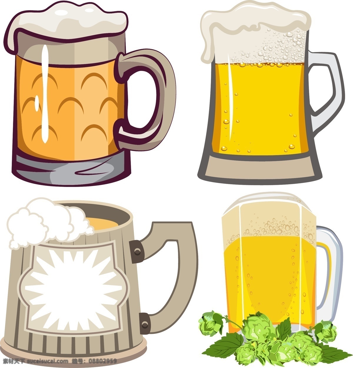 啤酒 广告 矢量图 酒水 啤酒海报 手绘 饮料酒水 beer 德国啤酒节 其他矢量图