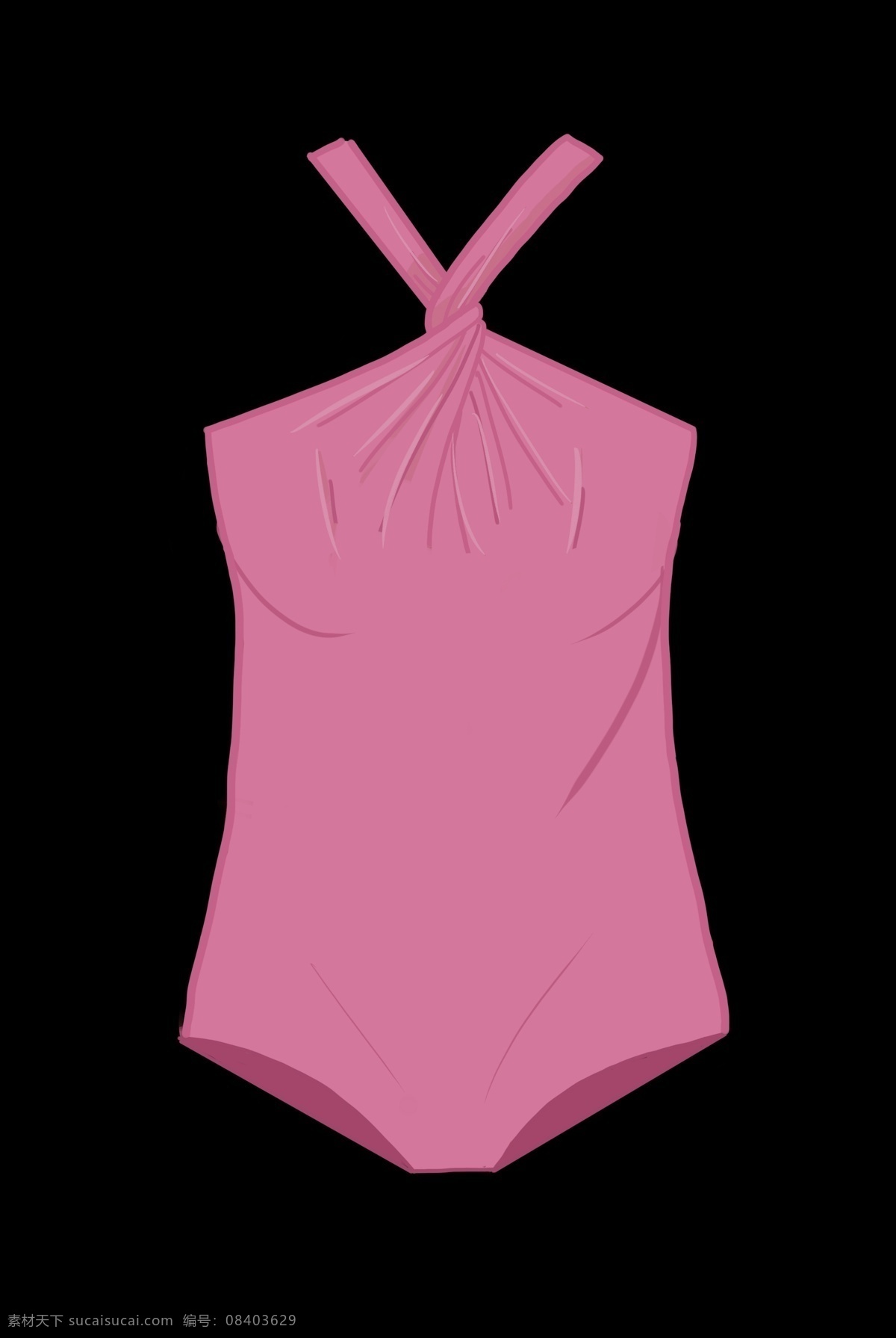 红色 系绳 比基尼 连体 服饰 泳衣
