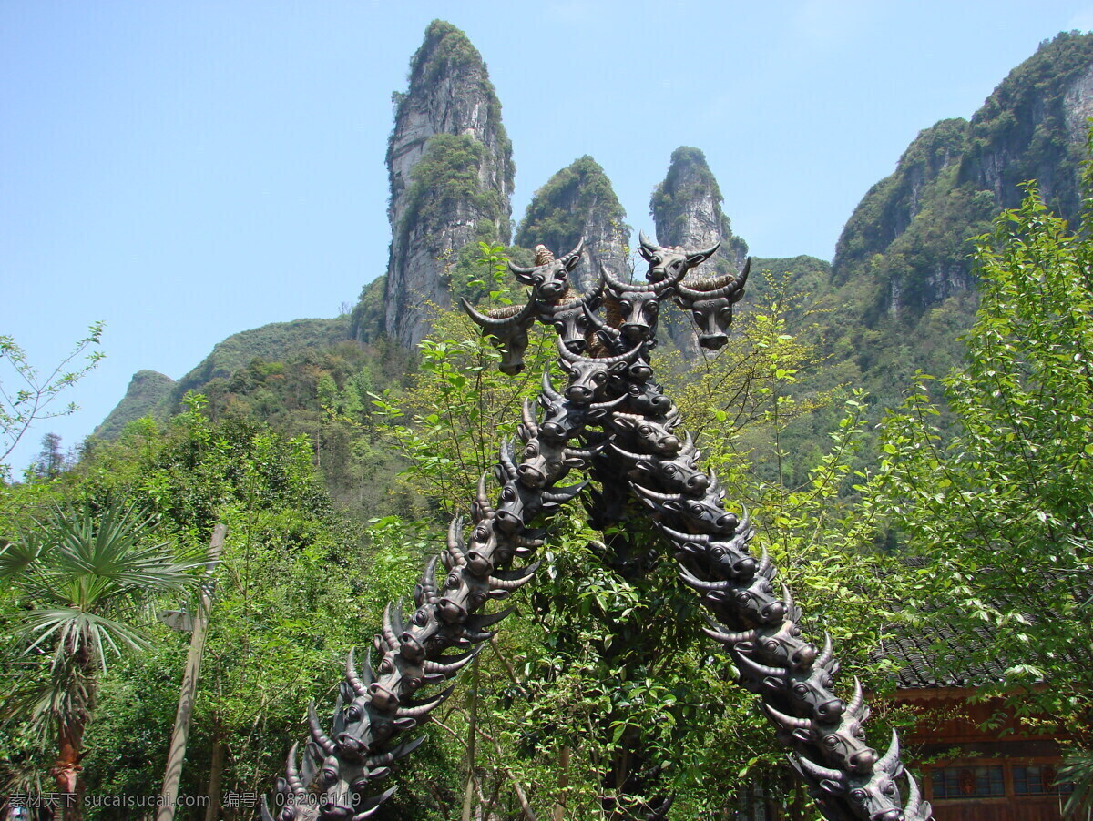 湘西苗寨风光 景观 自然景观 湘西 苗族 苗寨 牛头 旅游 自然风景