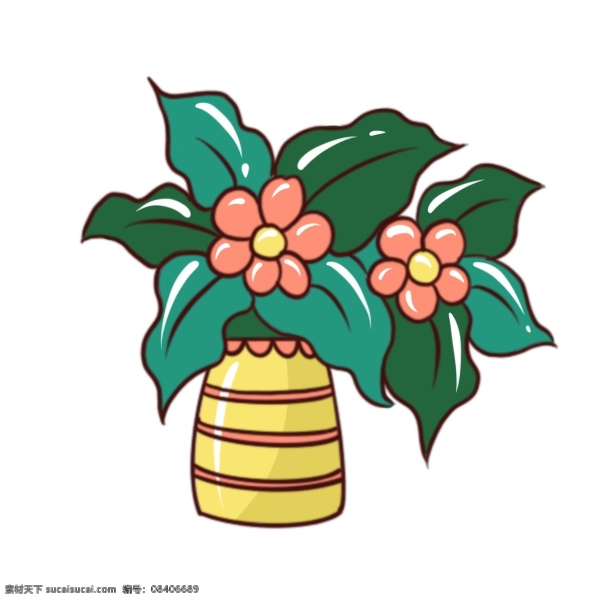 手绘 植物 卡通 简 笔画 小 盆栽 花草树木 花草 手绘花 手绘卡通 手绘植物 手绘花草 花 卡通花草 简笔画植物