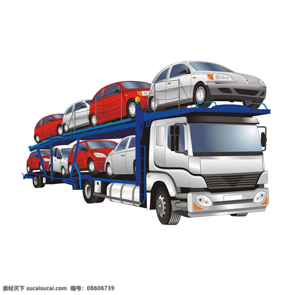 矢量 卡车 设计素材 交通 运输 汽车 货车 小车 轿车 动车 房车
