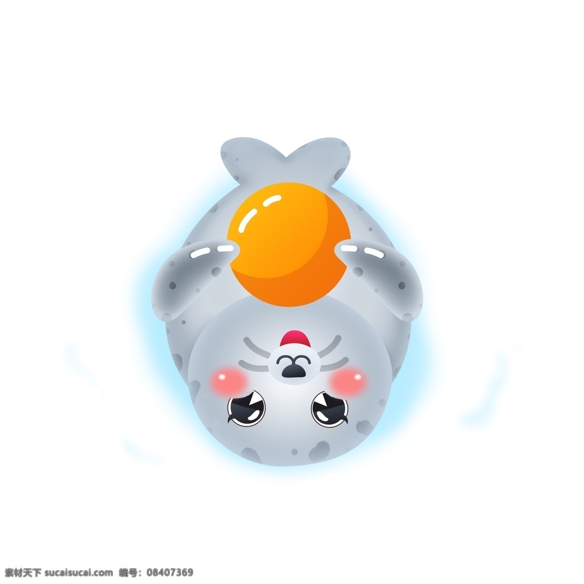 雪地 国际 海豹 节 卡通 矢量 可爱 动物 公益 皮球 爱护动物 3月1日