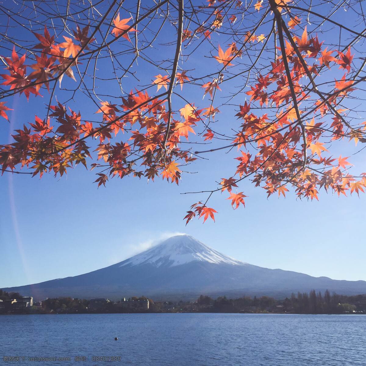 富士山 风景 名胜 蓝天 壁纸 旅游摄影 国外旅游