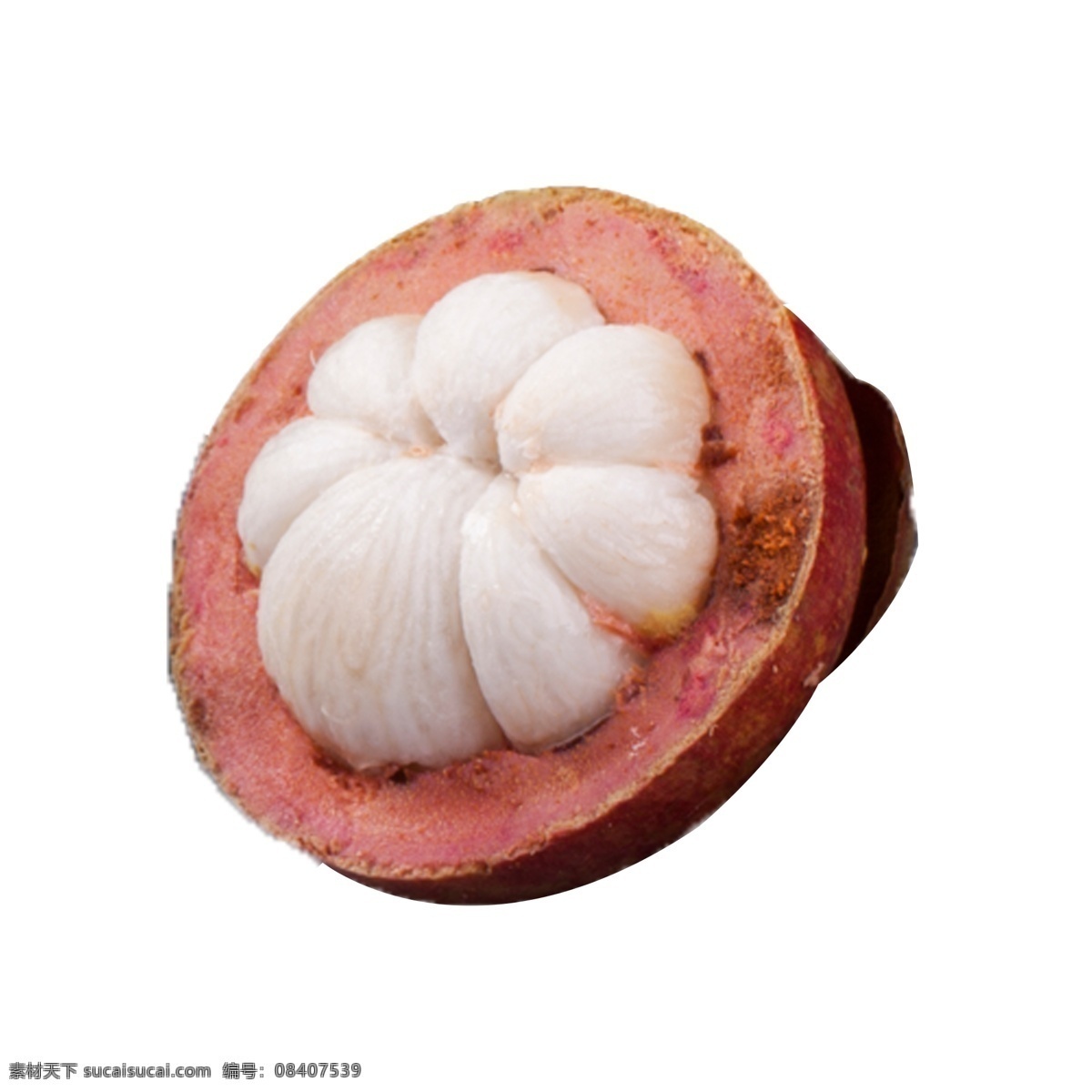 美味 山竹 一个山竹 新鲜 果肉 摆拍 白色 水果 植物 红色山竹 营养 食物 维生素 山竹免抠