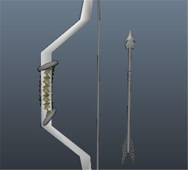 弓箭 游戏 模型 弓箭游戏模块 战争 武器 装饰 远程 网游 3d模型素材 游戏cg模型