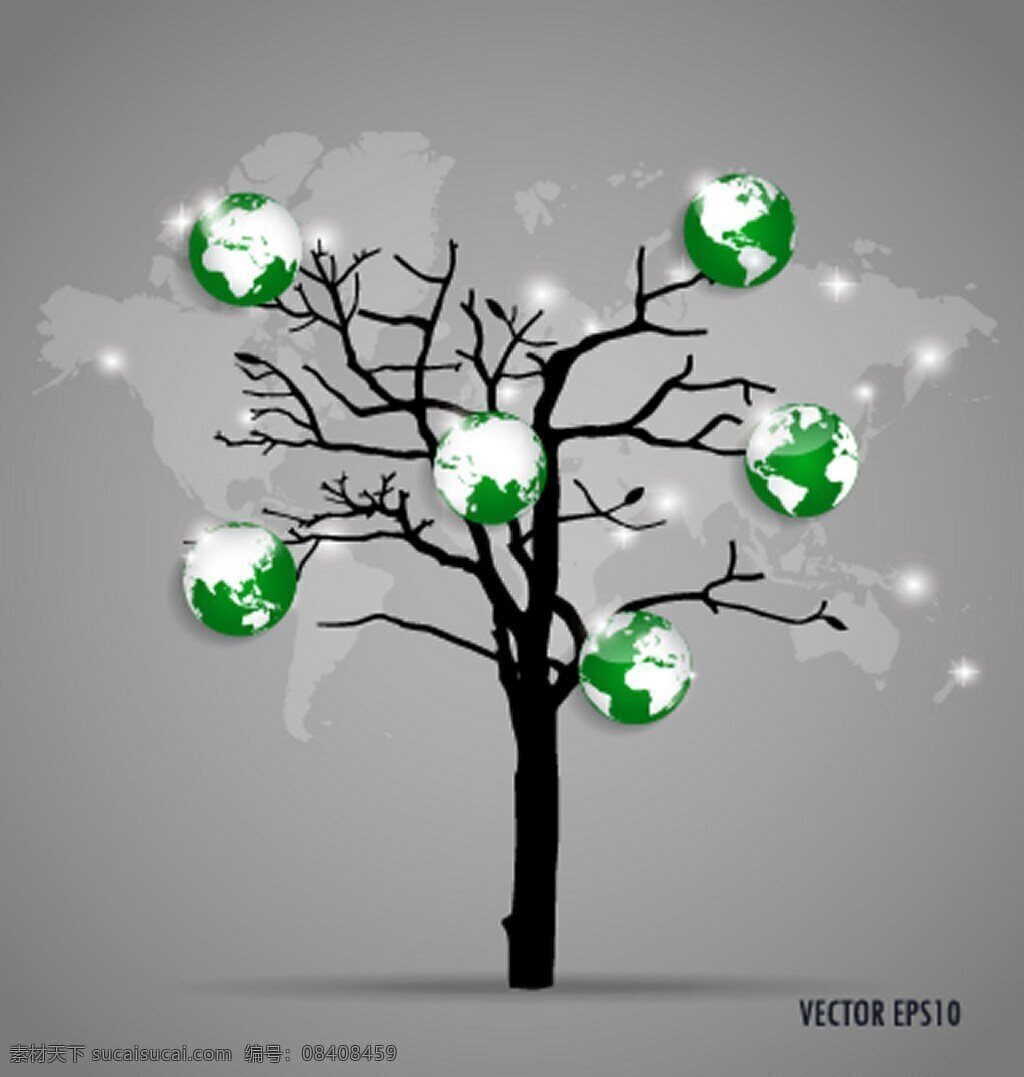世界 环保 背景 图 广告背景 广告 背景素材 素材免费下载 灰色底纹 大树