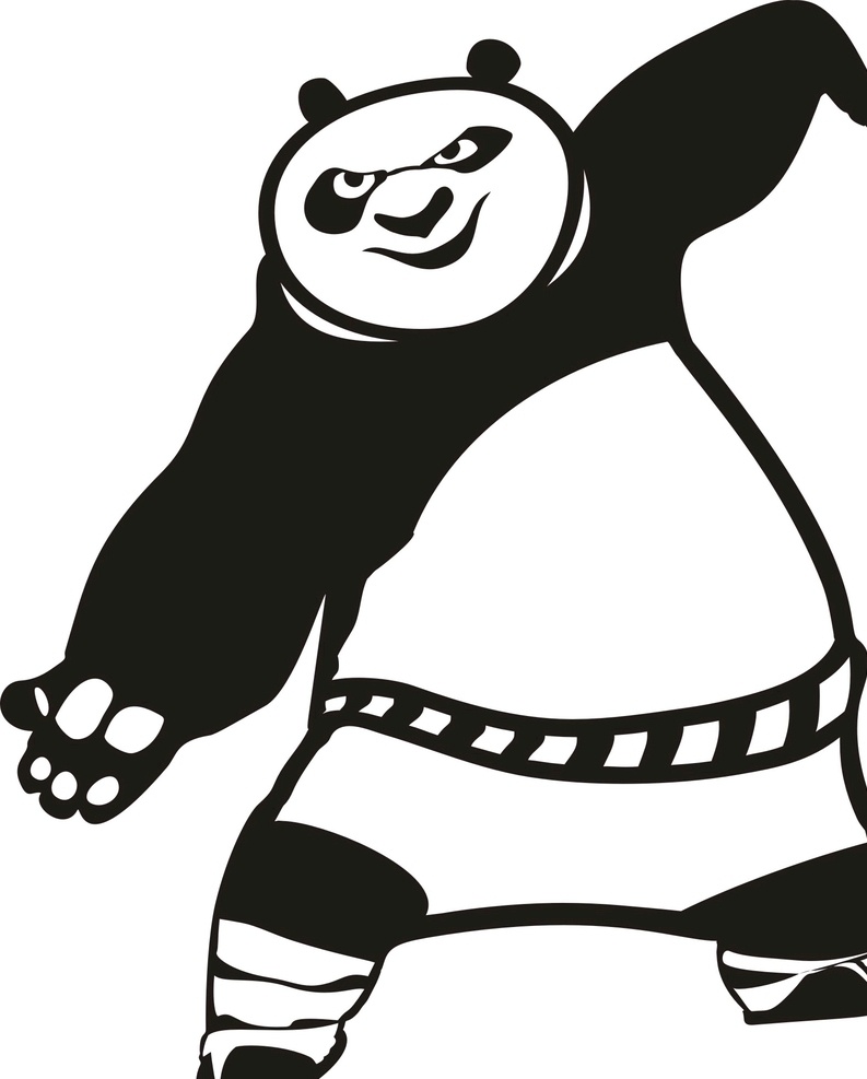 功夫 熊猫 中国 风 矢量图 corel 卡通 形象 中国风 古风矢量图 搞笑设计图 画册设计