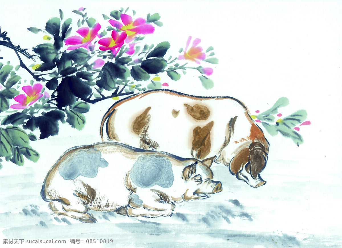动物免费下载 动物 黄牛 老虎 老鼠 泥鳅 蛇 水牛 中华艺术绘画 马 文化艺术