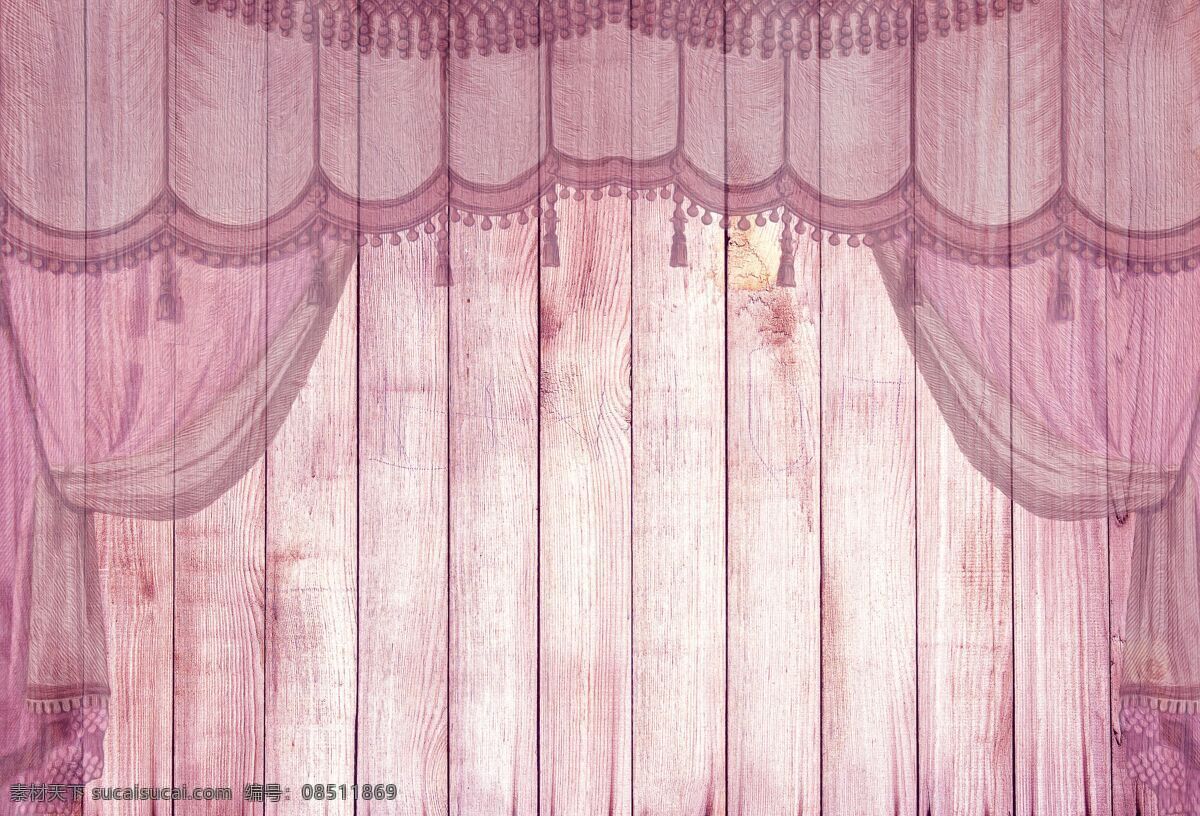 粉色窗帘图片 窗帘 粉色背景 粉色 祥云 帷布