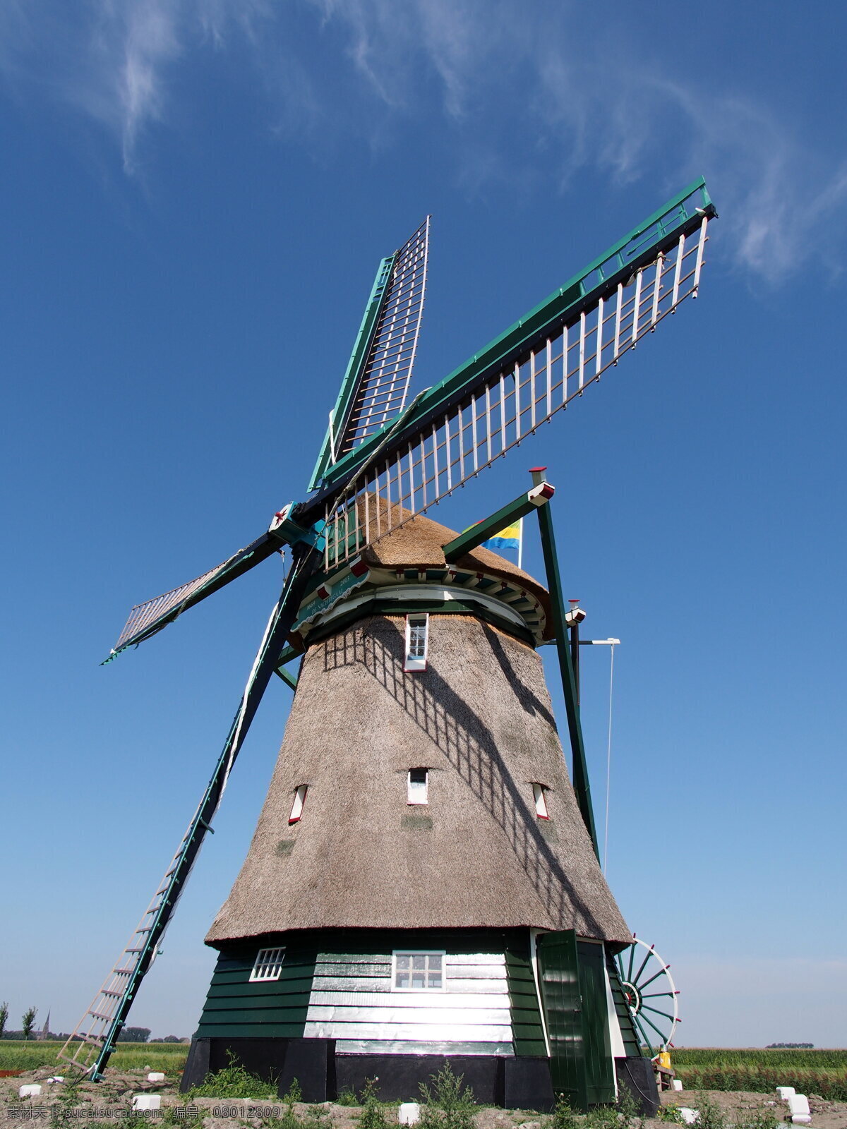 荷兰风车 风车 大风车 发电风车 风能 发电设备