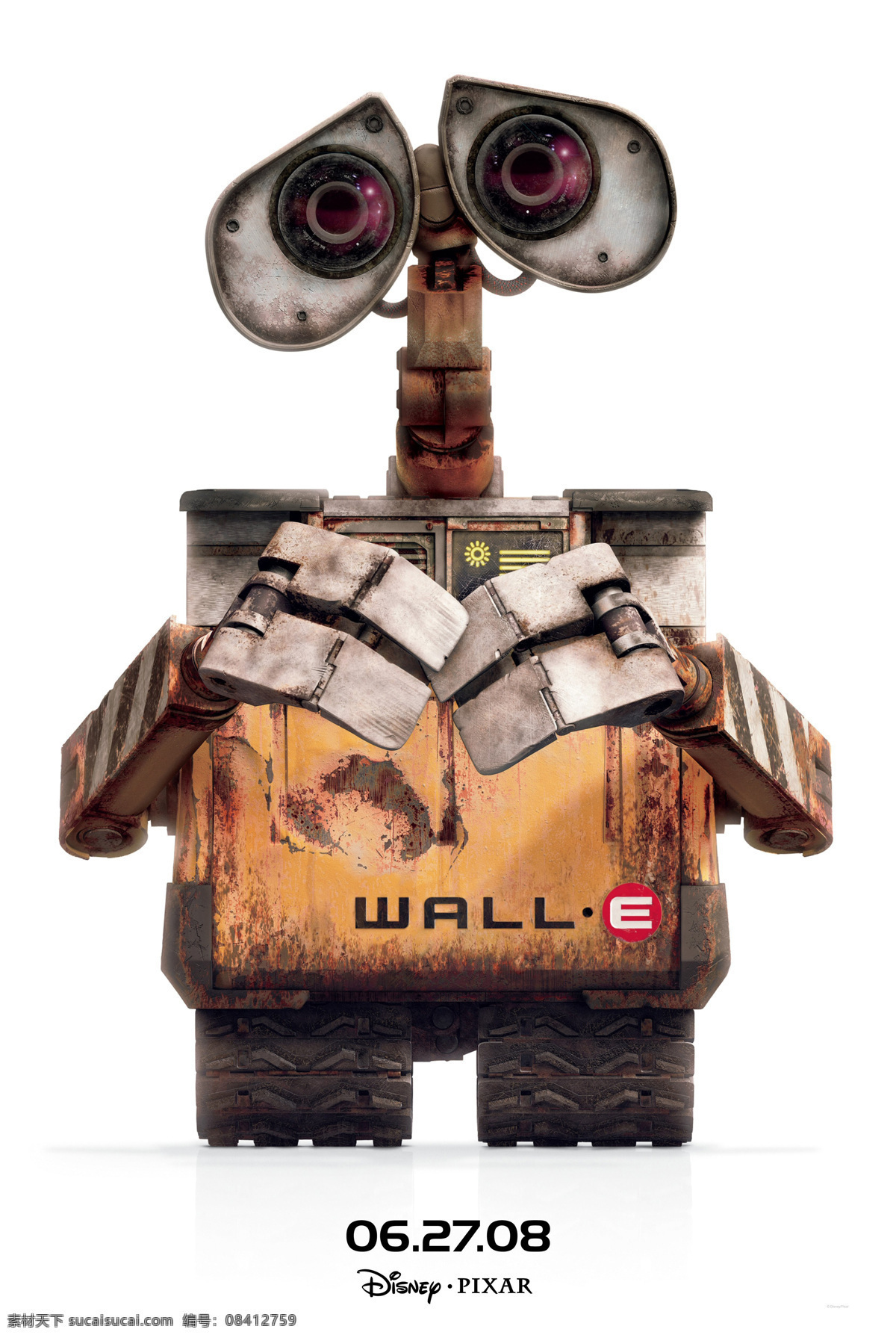机器人总动员 机器人 总动员 迪斯尼 瓦力 伊娃 迪士尼动画 预告版 正式版 皮克斯 皮克斯动画 动画电影 电影海报 海报 经典动画电影 pixar 文化艺术 影视娱乐