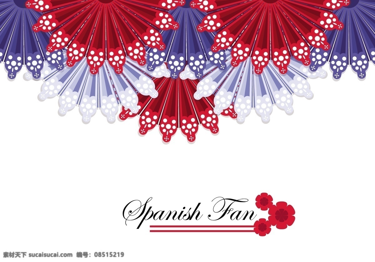 西班牙 球迷 背景 矢量 采购产品风扇 优雅 插图 墙纸 美丽 衣服 装饰 纸 创造性 织物 花 抽象 图案 图形 西班牙扇子