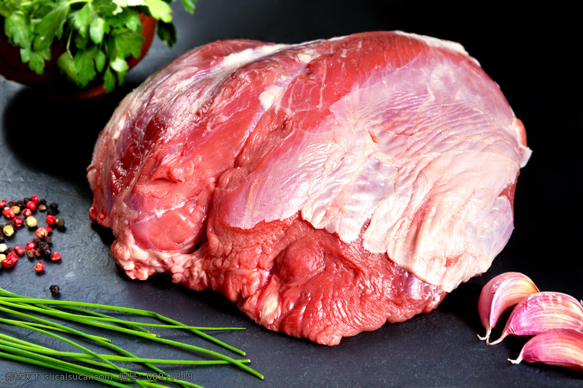 瘦肉 香料 新鲜猪肉 肉类 食物原料 食材原料 食物摄影 餐饮美食